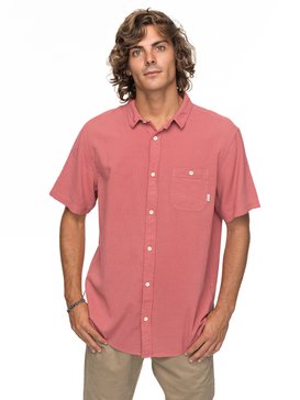 quiksilver, New Time Box - Short Sleeve Shirt, MINERAL RED (mmz0) New Time Box - Short Sleeve Shirt EQYWT03632