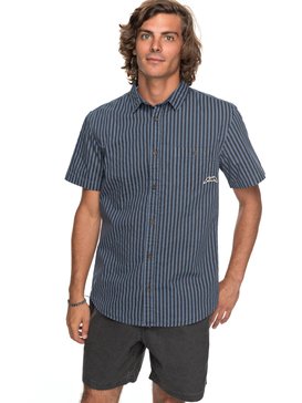 quiksilver, Bro Stripe - Camisa de Manga Corta, VINTAGE INDIGO GOOFY BRO (bpy6) Bro Stripe - Short Sleeve Shirt EQYWT03654