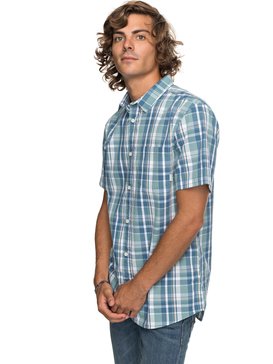 quiksilver, Everyday Check - Camisa de Manga Corta, TRELLIS EVERYDAY CHECK (bkw1) Everyday Check - Short Sleeve Shirt EQYWT03658