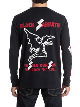 quiksilver, Quiksilver Music Collab Black Sabbath Sold Our Soul - Camiseta de Manga Larga, BLACK (kvj0) Quiksilver Music Collab Black Sabbath Sold Our Soul - Long Sleeve T-Shirt EQYZT04136