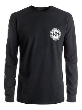quiksilver, Classic Balanced 69 - Tee-Shirt à manches longues, BLACK (kvj0) Classic Balanced 69 - Long Sleeve T-shirt EQYZT04319