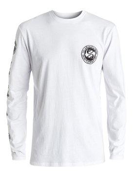 quiksilver, Classic Balanced 69 - Tee-Shirt à manches longues, WHITE (wbb0) Classic Balanced 69 - Long Sleeve T-shirt EQYZT04319