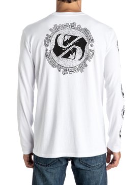 quiksilver, Classic Balanced 69 - Tee-Shirt à manches longues, WHITE (wbb0) Classic Balanced 69 - Long Sleeve T-shirt EQYZT04319