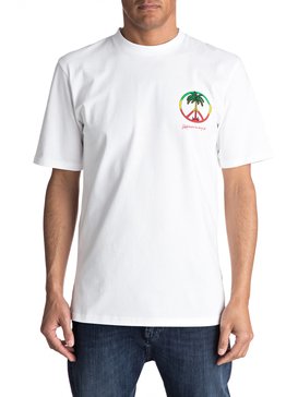quiksilver, Peace On The Beach Tee, WHITE (wbb0) Peace On The Beach - T-Shirt EQYZT04475