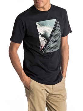 quiksilver, Classic Coast Lines - Tee-Shirt, BLACK (kvj0) Classic Coast Lines - T-Shirt EQYZT04512