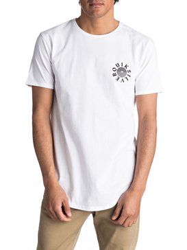 quiksilver, Scallop East Rising Dogs - T Shirt, WHITE (wbb0) Scallop East Rising Dogs - T-Shirt EQYZT04554