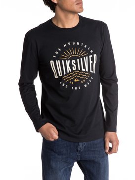 quiksilver, Classic Mad Wave - T Shirt à manches longues, BLACK (kvj0) Classic Mad Wave - Long Sleeve T-Shirt EQYZT04561