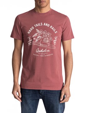 quiksilver, Garment Dye Hard Tails - Tee-Shirt, APPLE BUTTER (cph0) Garment Dye Hard Tails - T-Shirt EQYZT04562