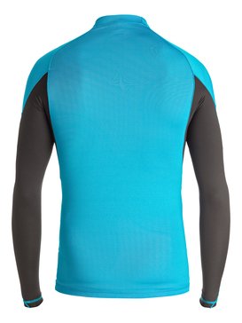 quiksilver, Performer - Lycra à manches longues, BLUE DANUBE/ TARMAC (xbbs) Performer - Long Sleeve Rash Vest UQBWR03034