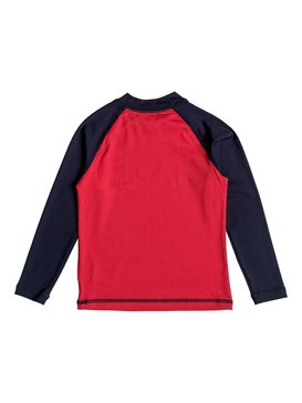 quiksilver, Bubble Dream - Lycra à manches longues, QUIK RED/ NAVY BLAZER (xrrb) Bubble Dream - Long Sleeve Rash Vest UQKWR03032