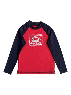quiksilver, Bubble Dream - Lycra à manches longues, QUIK RED/ NAVY BLAZER (xrrb) Bubble Dream - Long Sleeve Rash Vest UQKWR03032