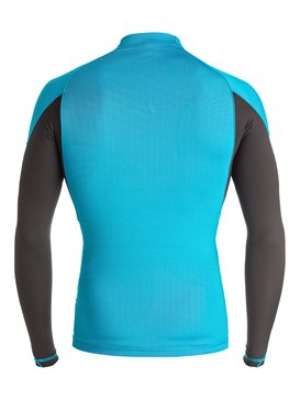 quiksilver, Performer - Lycra à manches longues, BLUE DANUBE/ TARMAC (xbbs) Performer - Long Sleeve Rash Vest UQYWR03056