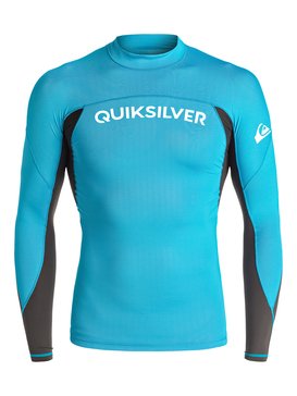 quiksilver, Performer - Lycra à manches longues, BLUE DANUBE/ TARMAC (xbbs) Performer - Long Sleeve Rash Vest UQYWR03056