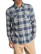 1 Waterman Moon Tides Flannel - Long Sleeve Shirt Blue EQMWT03075 Quiksilver