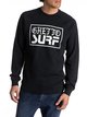 1 Ghetto Surf - Sweatshirt Black EQYFT03682 Quiksilver