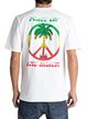2 Peace On The Beach - T-Shirt White EQYZT04475 Quiksilver