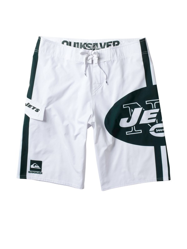 quiksilver, New York Jets NFL 22" Boardshorts, WHITE (wht) 0 New York Jets NFL 22" Boardshorts 101414 Quiksilver
