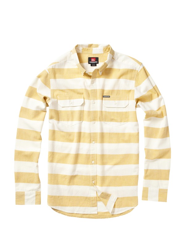 quiksilver, Tube Prison Long Sleeve Shirt, CURRY YELLOW (cur) 0 Tube Prison Long Sleeve Shirt 109237 Quiksilver