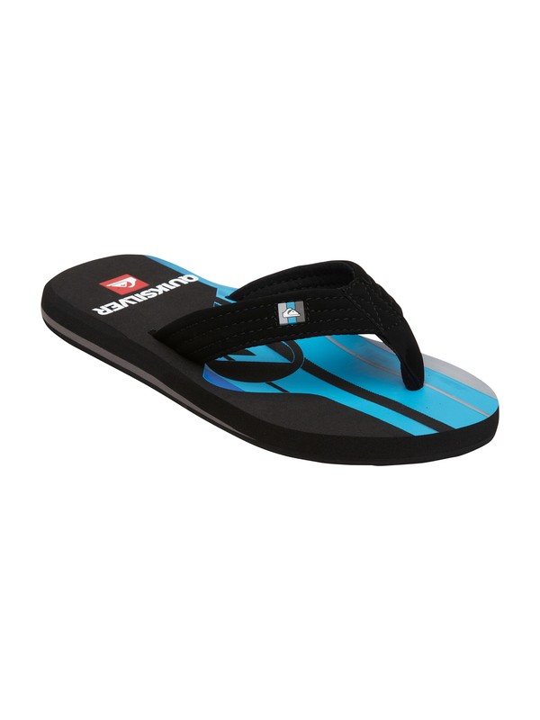 quiksilver, Boys 8-16 Foundation Cush Sandals, BLACK/BLUE (bbl) 0 Boys 8-16 Foundation Cush Sandals 257129 Quiksilver