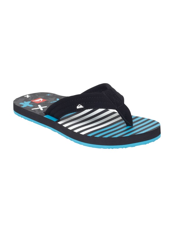 quiksilver, Boys Foundation Sandals, BLACK/BLUE (bbl) 0 Boys Foundation Sandals 257130 Quiksilver