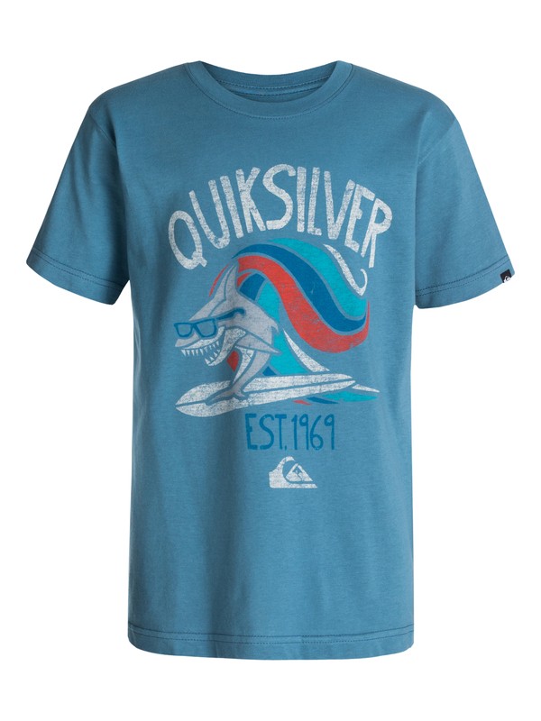 quiksilver, Toddlers Sharksurf T-Shirt, Bluestone - Solid (bmc0) 0 Toddlers Sharksurf T-Shirt 40444133 Quiksilver