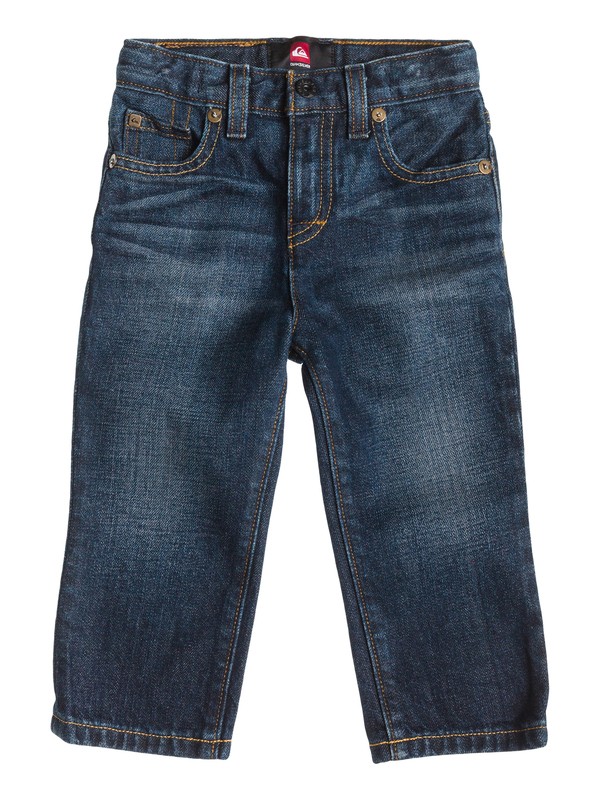 quiksilver, Boys 2-4 Revolver Straight Jeans, Dress Blues - Wash_2 (btky) 0 Boys 2-4 Revolver Straight Jeans 40445024 Quiksilver