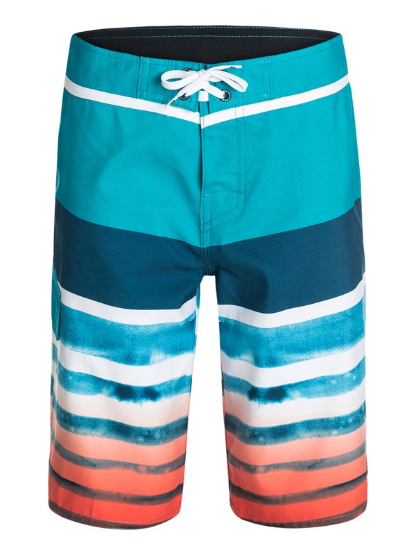 quiksilver, Boys 4-7 Crashers Boardshorts, Tile Blue - Solid (bpm0) 0 Boys 4-7 Crashers Boardshorts 40455031 Quiksilver