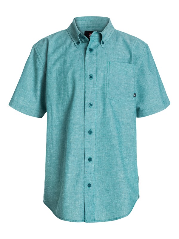 quiksilver, Boys 8-16 Mountain And Wave Shirt, Bayou - Solid (bqj0) 0 Boys 8-16 Mountain And Wave Shirt 40464032 Quiksilver
