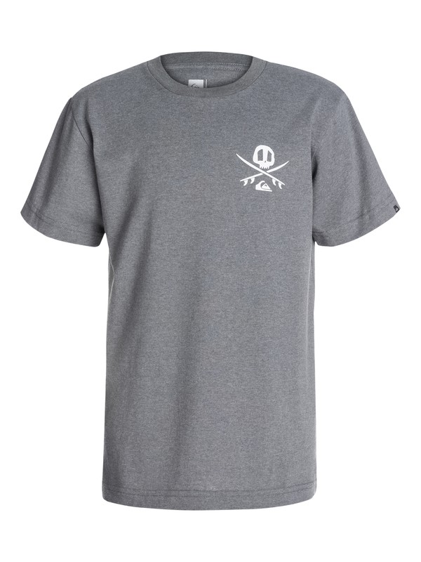 quiksilver, Boys 8-16 Aarrr T-Shirt, Gargoyle - Heather (kpch) 0 Boys 8-16 Aarrr T-Shirt 40464053 Quiksilver