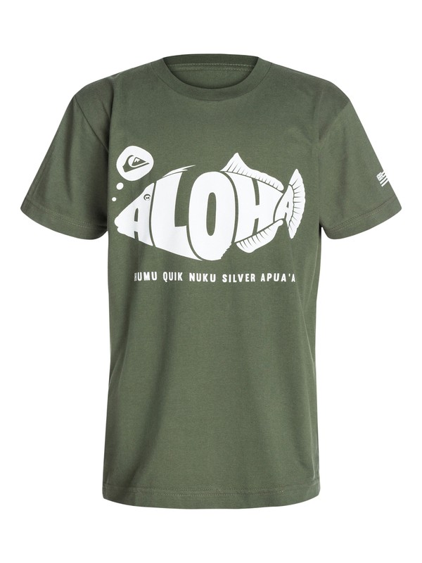 quiksilver, Boys 8-16 Humu T-Shirt, Elm Green - Solid (gpg0) 0 Boys 8-16 Humu T-Shirt 40464192 Quiksilver