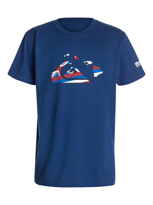 quiksilver, Boys 8-16 State of Aloha T-Shirt, Estate Blue (bsw0) 0 Boys 8-16 State of Aloha T-Shirt 40464193 Quiksilver