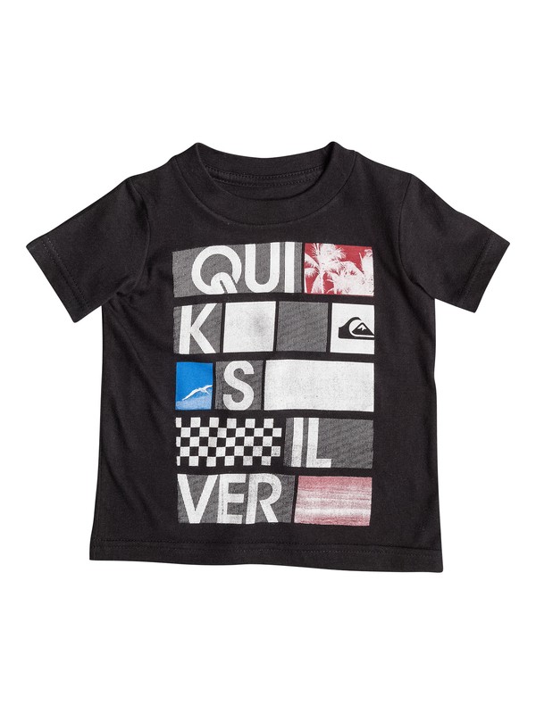 quiksilver, Baby Stonesteps Tee, Anthracite (kvj0) 0 Baby Stonesteps Tee 40474041 Quiksilver