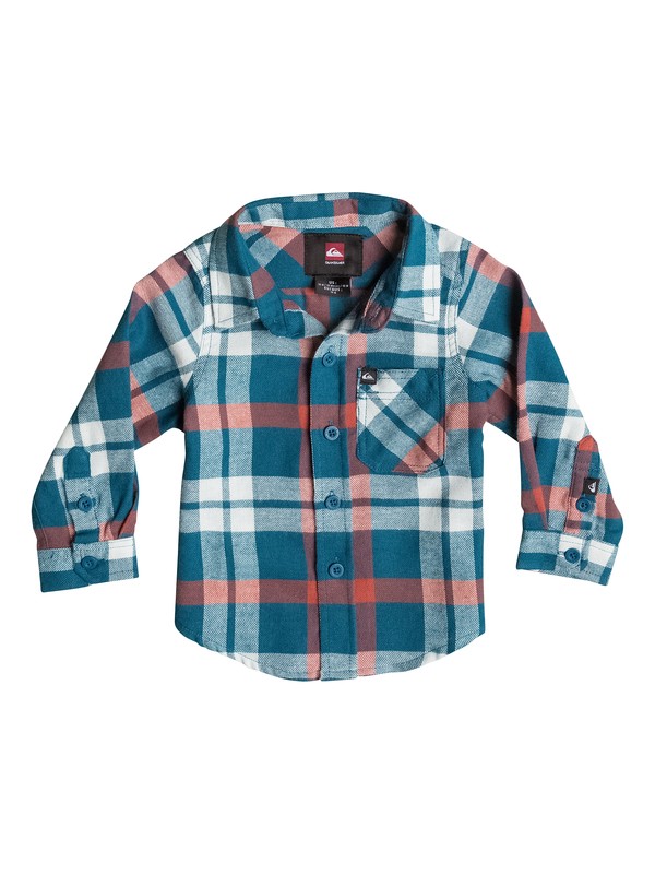 quiksilver, Baby Viking Flannel Shirt, Moroccan Blue (bsg0) 0 Baby Viking Flannel Shirt 40474093 Quiksilver
