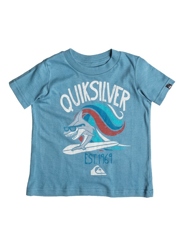 quiksilver, Baby Sharksurf T-Shirt, Bluestone - Solid (bmc0) 0 Baby Sharksurf T-Shirt 40474133 Quiksilver