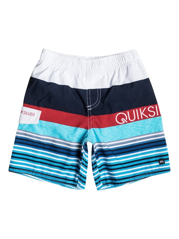 quiksilver, Boys 2-4 Lean And Mean Volleys, Bright White (wbb0) 0 Boys 2-4 Lean And Mean Volleys 40545090 Quiksilver