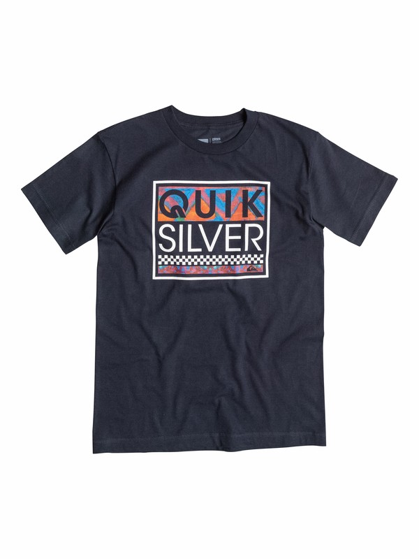 quiksilver, Boys 4-7 Blockout T-Shirt, Navy Blazer - Solid (byj0) 0 Boys 4-7 Blockout T-Shirt 40554073 Quiksilver