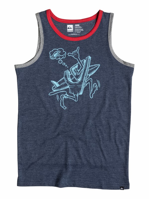 quiksilver, Boys 4-7 To The Beach Tank, Navy Blazer-h (byjh) 0 Boys 4-7 To The Beach Tank 40554160 Quiksilver