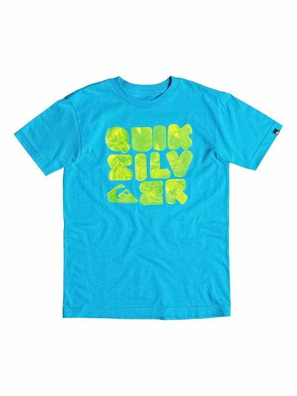 quiksilver, Boys 4-7 Woody T-Shirt, Hawaiian Ocean (bmj0) 0 Boys 4-7 Woody T-Shirt 40554169 Quiksilver