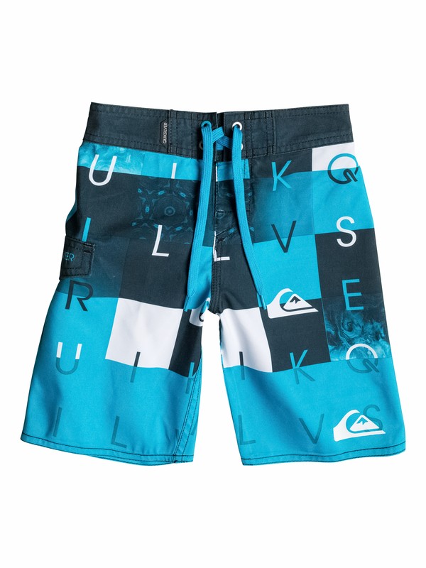 quiksilver, Boys 4-7 Checkmate Boardshorts, Hawaiian Ocean (bmj0) 0 Boys 4-7 Checkmate Boardshorts 40555006 Quiksilver