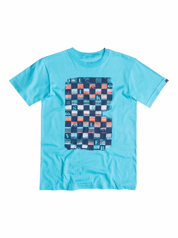 quiksilver, Boys 8-16 Checka T-Shirt, Norse Blue - Solid (bjf0) 0 Boys 8-16 Checka T-Shirt 40564094 Quiksilver