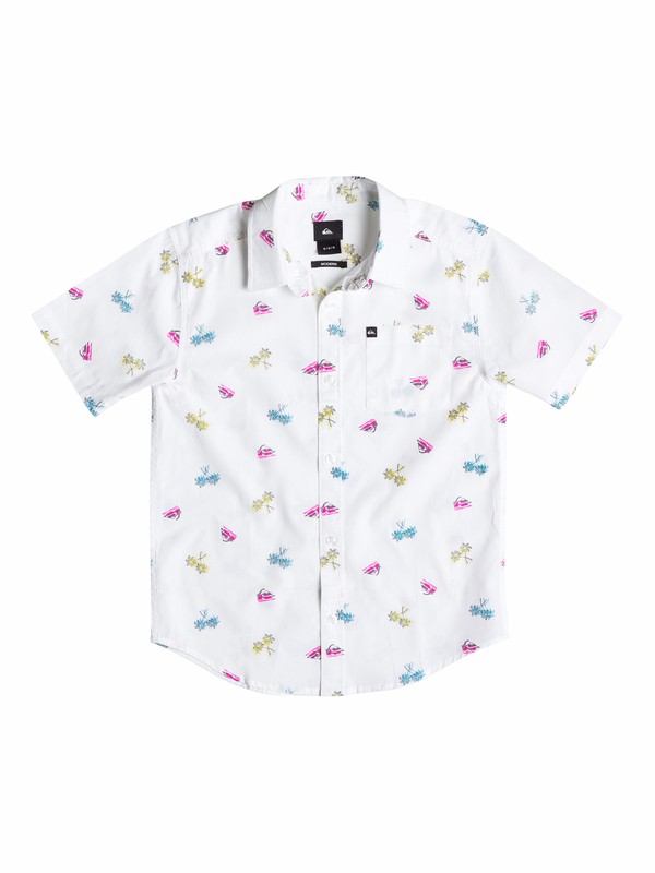 quiksilver, Baby Double Vision Shirt, Bright White (wbb0) 0 Baby Double Vision Shirt 40574135 Quiksilver