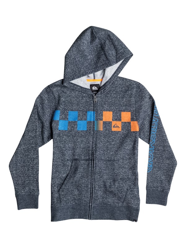 quiksilver, Boys 4-7 Checked Out Marled Zip Sweatshirt, Navy Blazer - Solid (byj0) 0 Boys 4-7 Checked Out Marled Zip Sweatshirt 40654040 Quiksilver