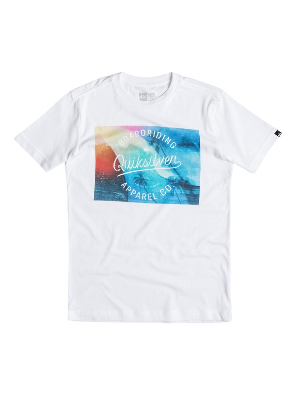 quiksilver, Boys 4-7 Palm Wave Fin Tee, Bright White (wbb0) 0 Boys 4-7 Palm Wave Fin Tee 40654080 Quiksilver