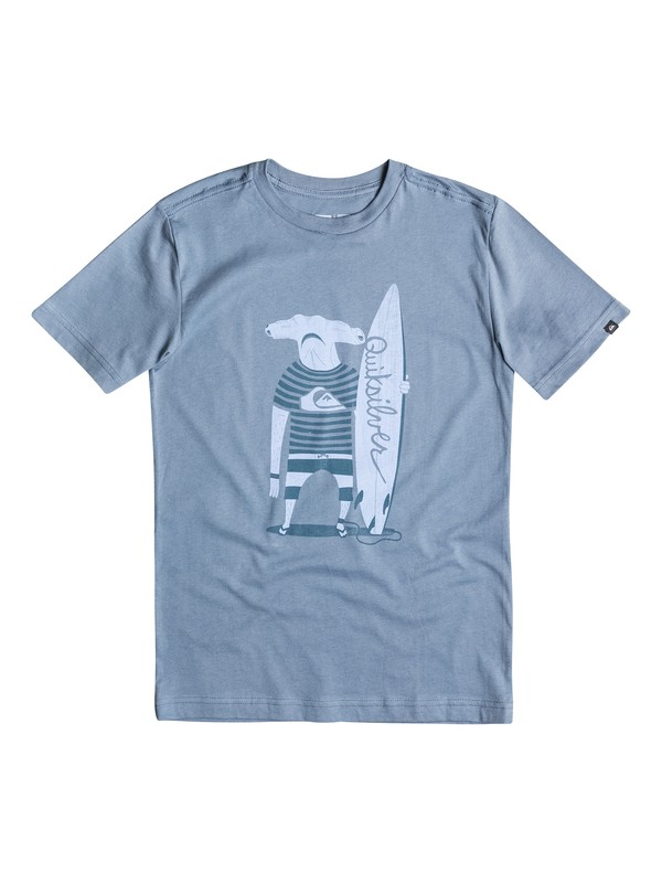 quiksilver, Boys 8-16 Sharkdude Tee, Flint Stone (sna0) 0 Boys 8-16 Sharkdude Tee 40664081 Quiksilver
