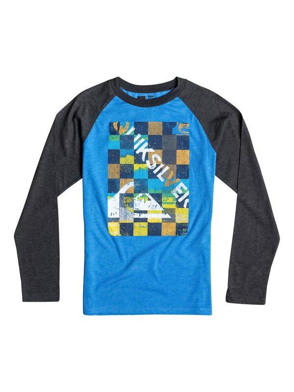 quiksilver, Baby Checky Long Sleeve Tee, Victoria Blue-h (bqnh) 0 Baby Checky Long Sleeve Tee 40674051 Quiksilver