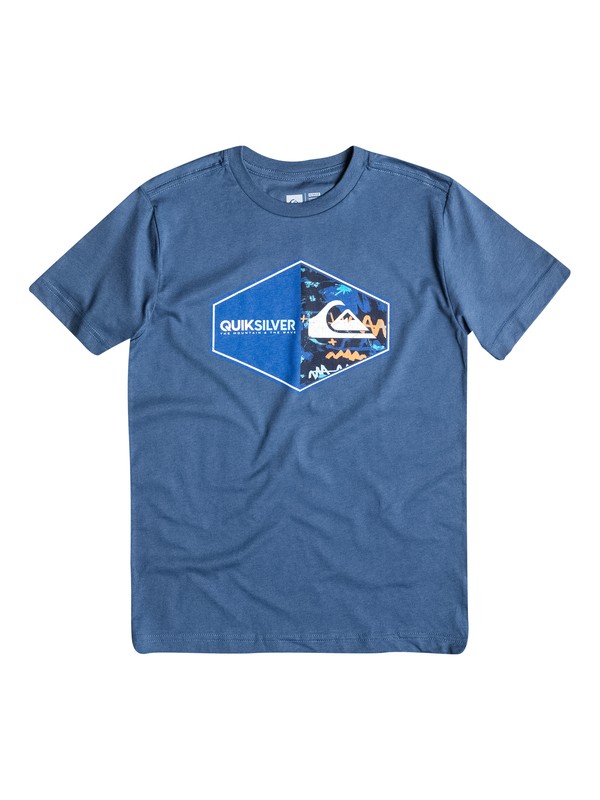 quiksilver, Baby Straight Up Tee, Dark Denim (brq0) 0 Baby Straight Up Tee 40674064 Quiksilver
