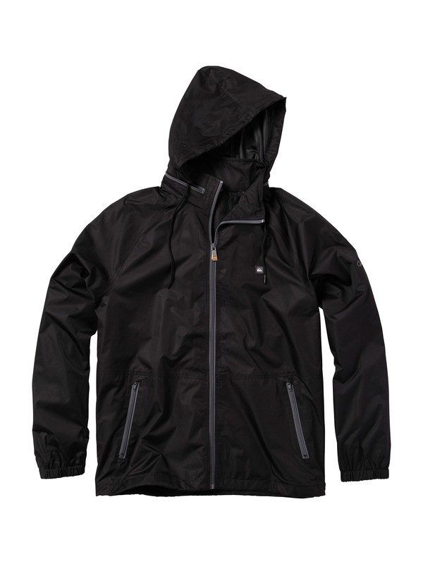 quiksilver, Men's Shell Shock Windbreaker Jacket, BLACK (blk) 0 Men's Shell Shock Windbreaker Jacket 506202 Quiksilver