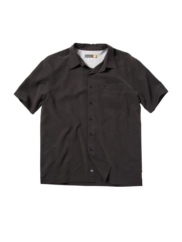 quiksilver, Men's Centinela Short Sleeve Shirt, BLACK (blk) 0 Men's Centinela Short Sleeve Shirt 509001 Quiksilver