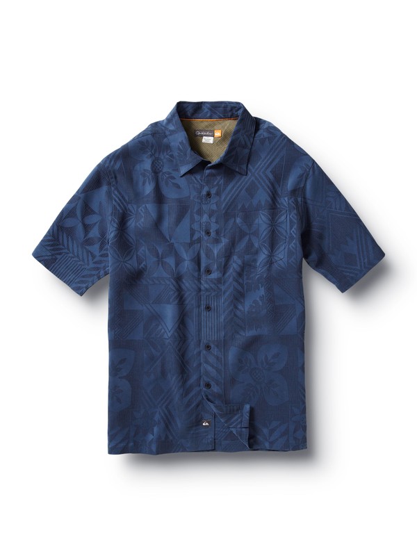 quiksilver, Men's Aganoa Shirt, DARK BLUE (dbl) 0 Men's Aganoa Shirt 509818 Quiksilver