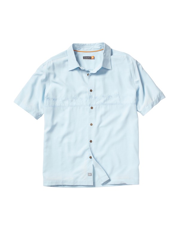 quiksilver, Men's Tahiti Palms Short Sleeve Shirt, ISLAND (bfg0) 0 Men's Tahiti Palms Short Sleeve Shirt 509834 Quiksilver